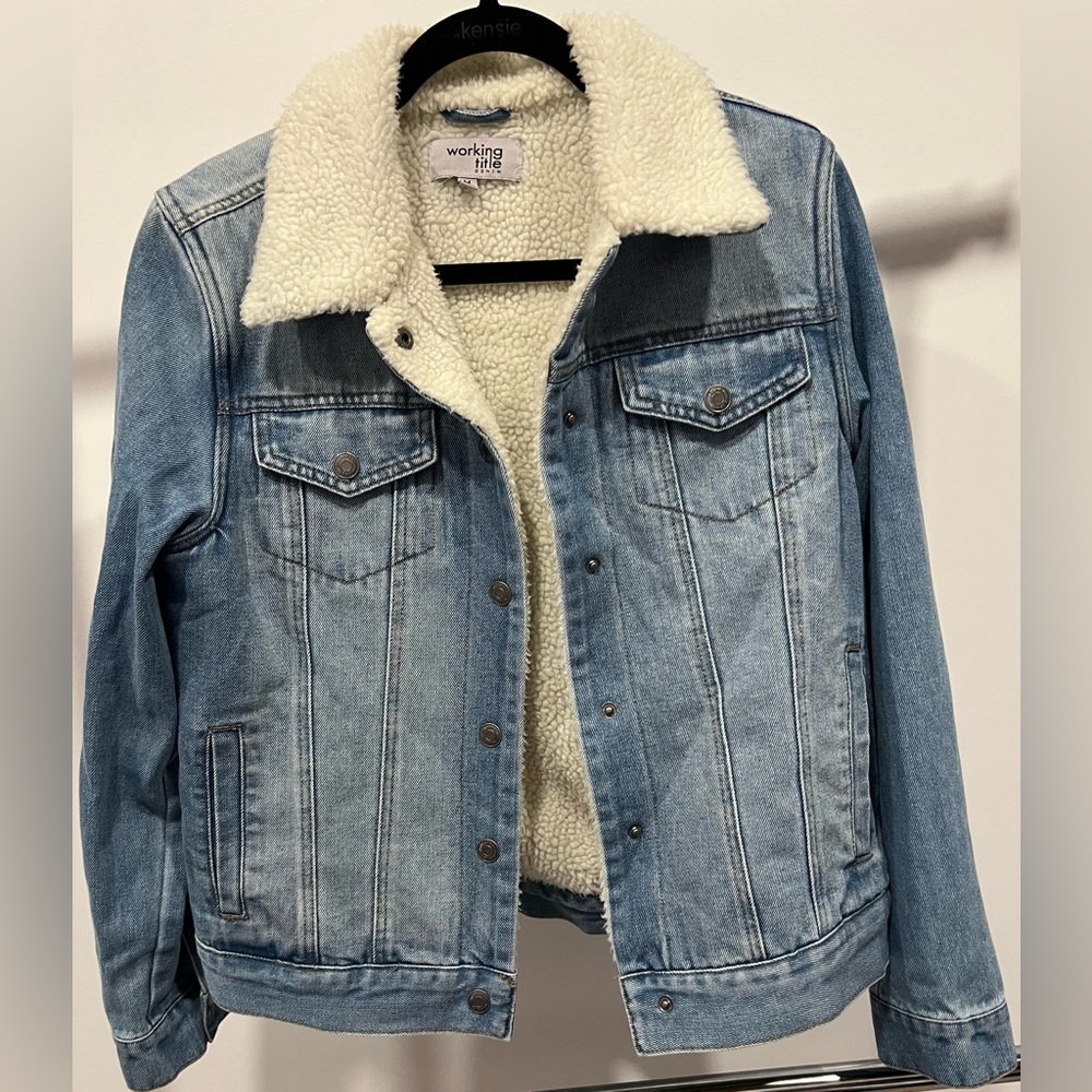 NWT Working title denim jacket Size M
